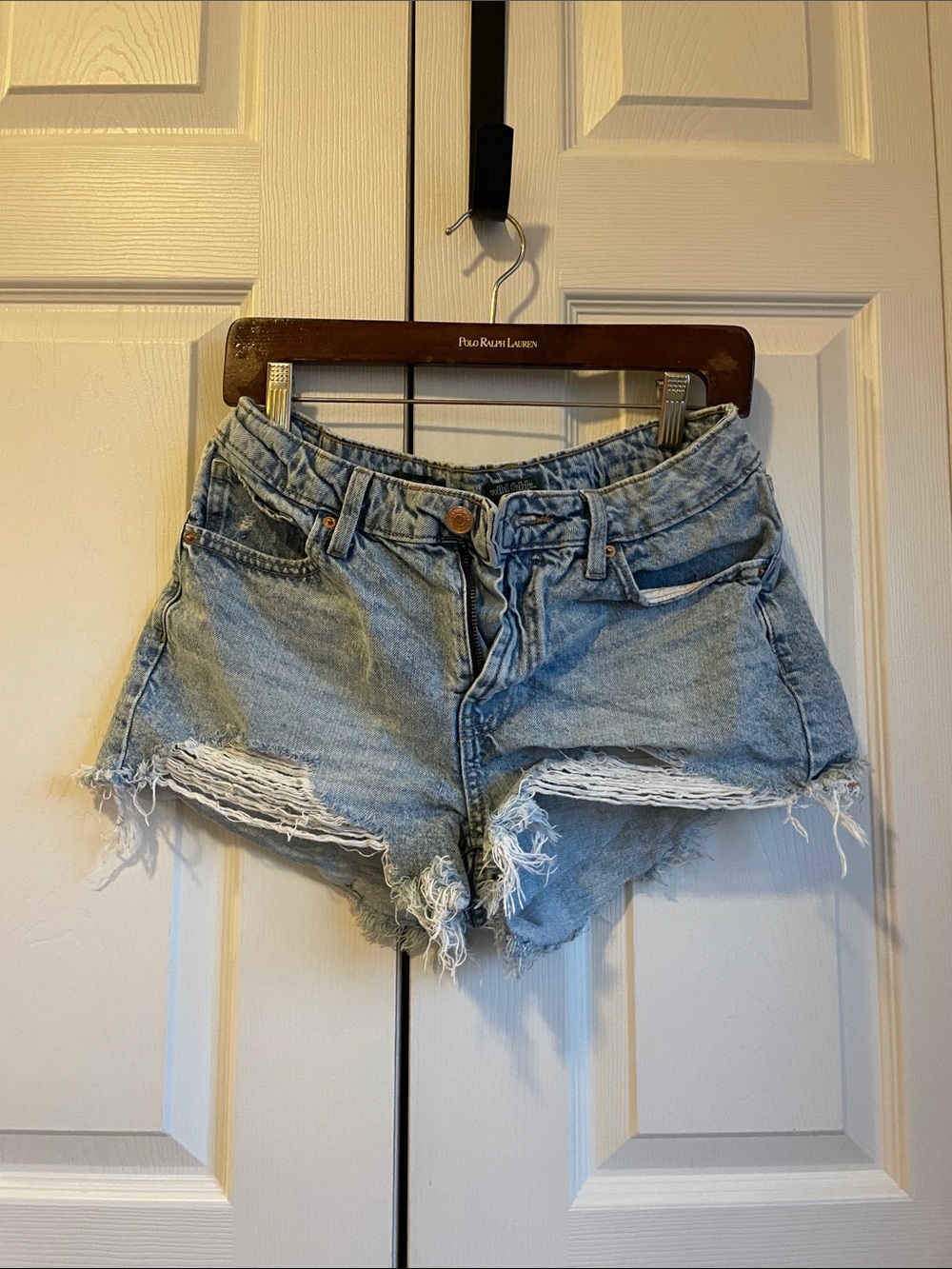 Wild Fable Frayed Light Blue Denim Cutoff Shorts